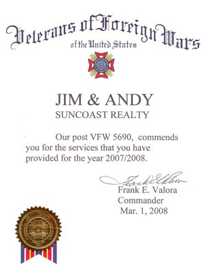 We support the work the VFW does in behalf of Veterans of the Armed Forces of the United States of America.